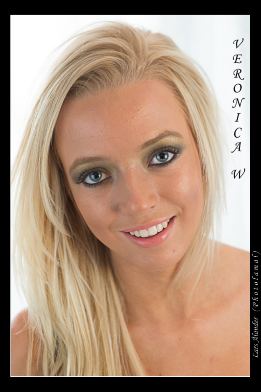 Sylisten och modellen Veronica W